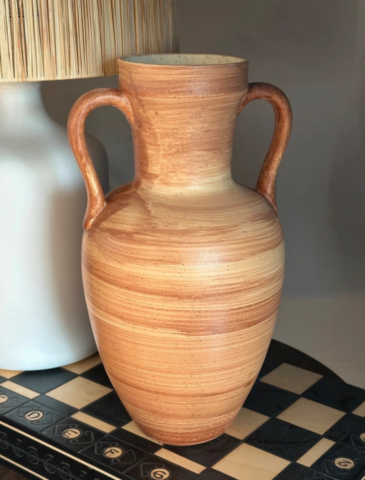 Grand vase Saint-Clément peint à la main - France