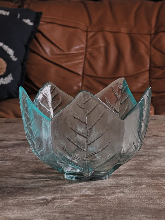 Petit pot en verre épais