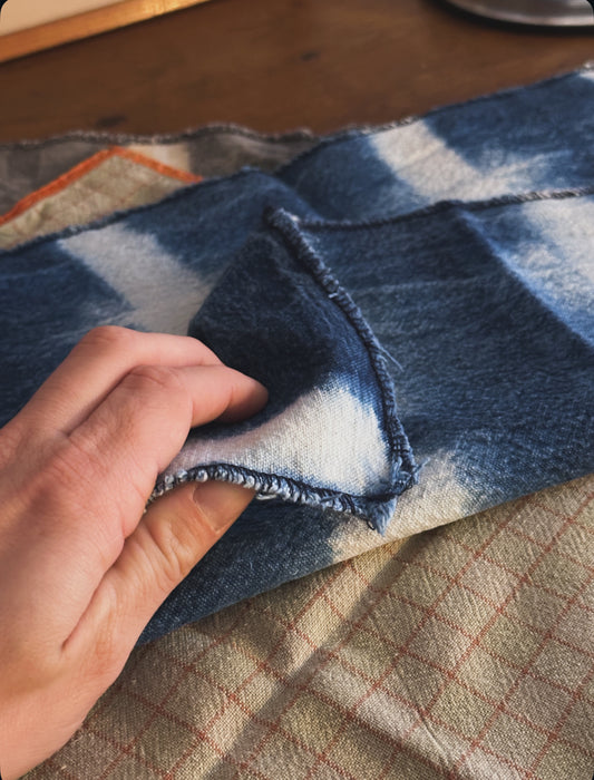 Lot de 4 set de table Bleu Indigo