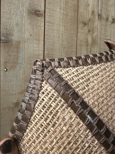 Abat-jour esprit cannage