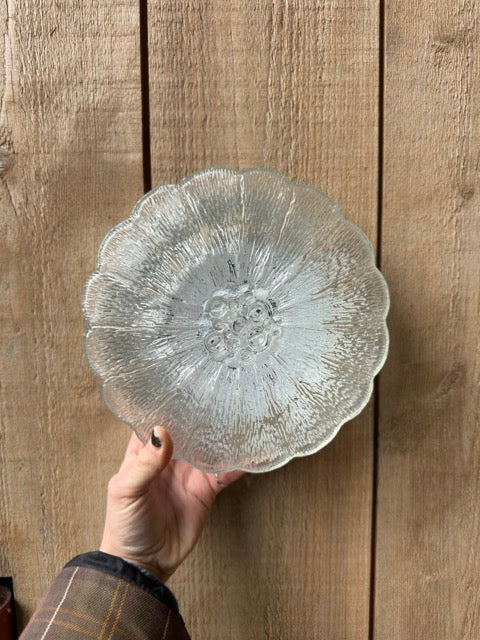 Plafonnier ou applique murale vintage en verre