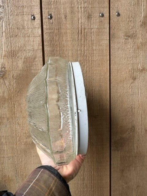 Plafonnier ou applique murale vintage en verre