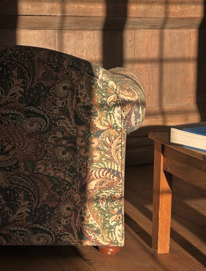 Club anglais 100% coton - Tissu à motif cachemire (paisley)