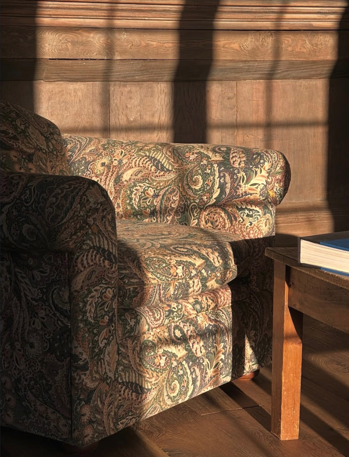 Club anglais 100% coton - Tissu à motif cachemire (paisley)