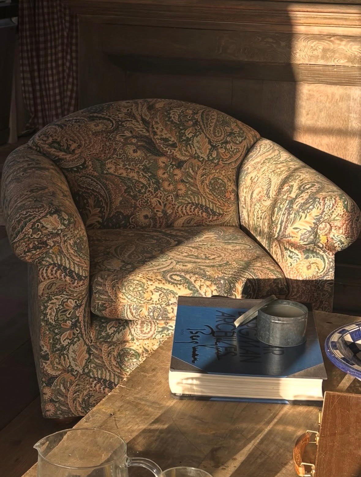 Club anglais 100% coton - Tissu à motif cachemire (paisley)