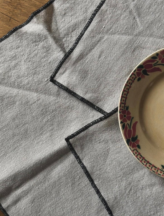 Lot de 3 sets de table 100 % lin - Harmony