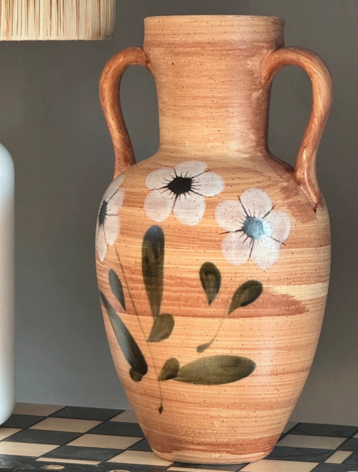 Grand vase Saint-Clément peint à la main - France