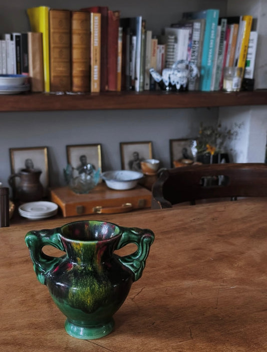 Mini vase émaillé vintage